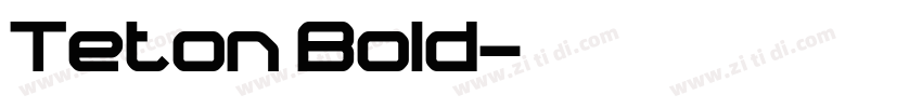 Teton Bold字体转换